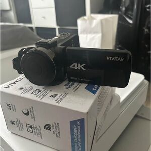 4K Black Video Camcorder